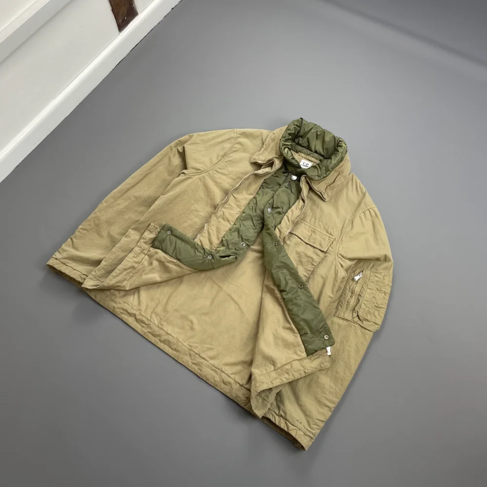 C.P. Company Beige & Green AW05 Lined Harrington Jacket - 3