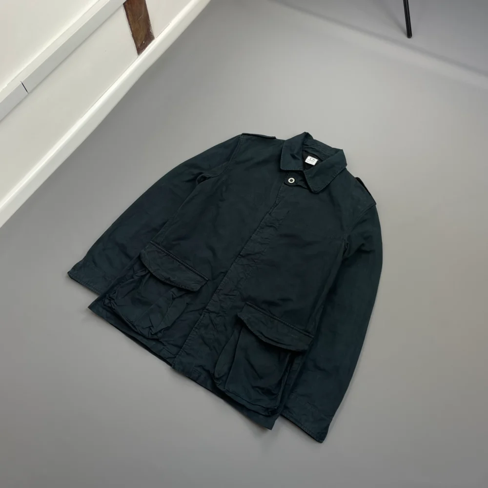 C.P. Company Navy SS02 Minimal Tailored Cotton Field Jacket - 3