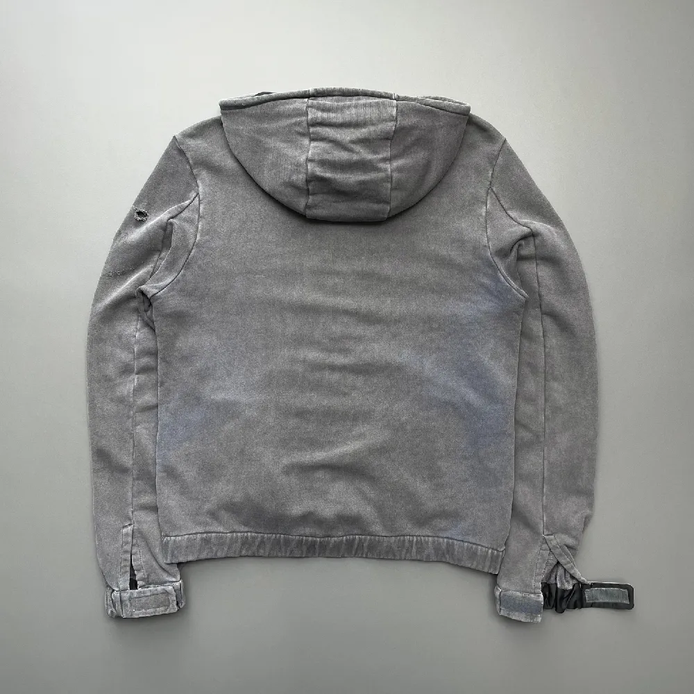 Prada Sport Grey 2009 Distressed Zip-Through Hoodie Jacket - 4