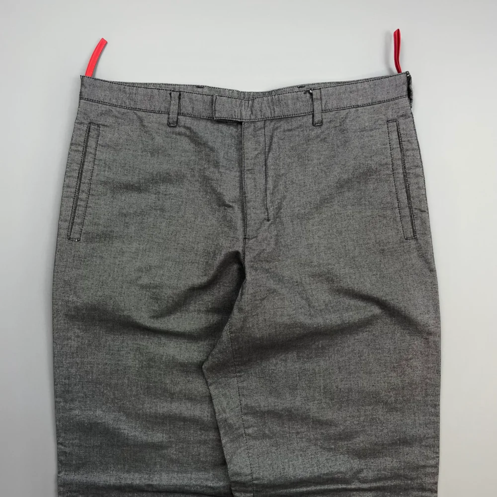 Prada Sport Grey 00s Canvas Cotton Straight Leg Trousers - 3