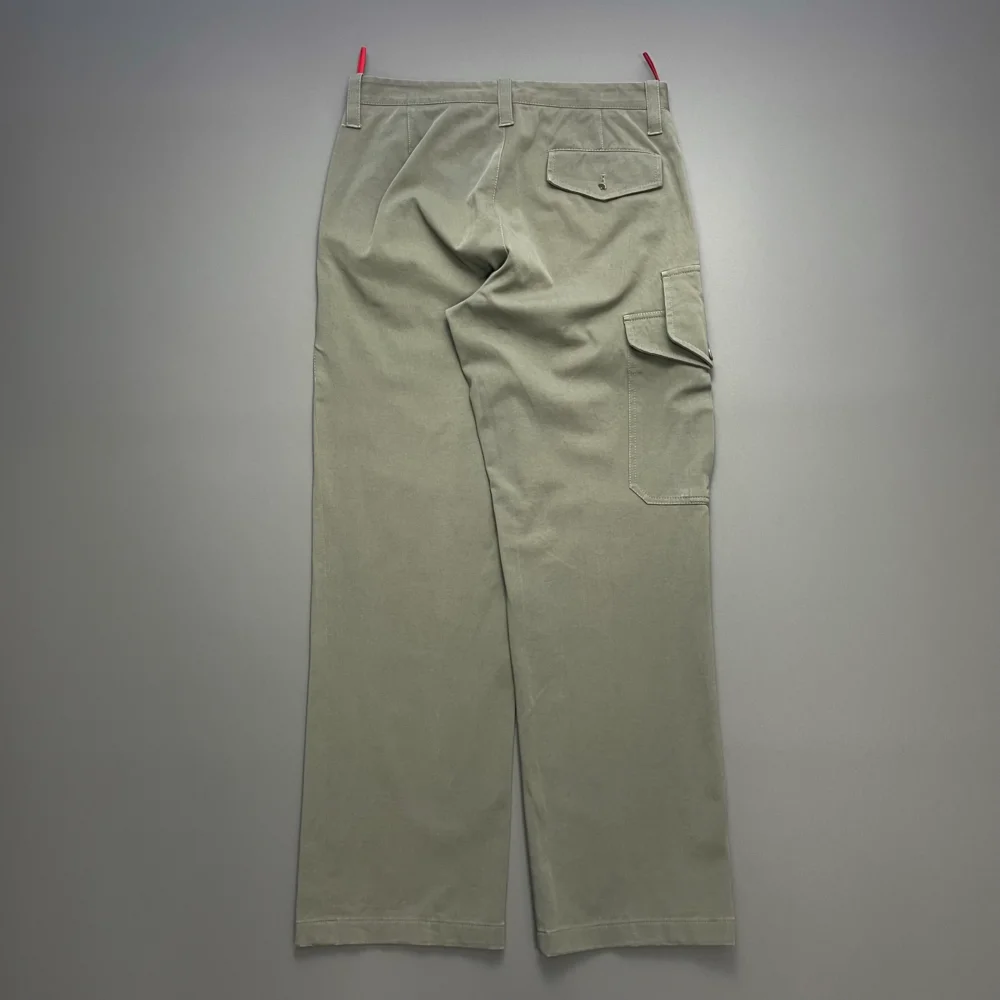 Prada Sport Khaki 00s Asymmetrical Cargo Trousers - 5