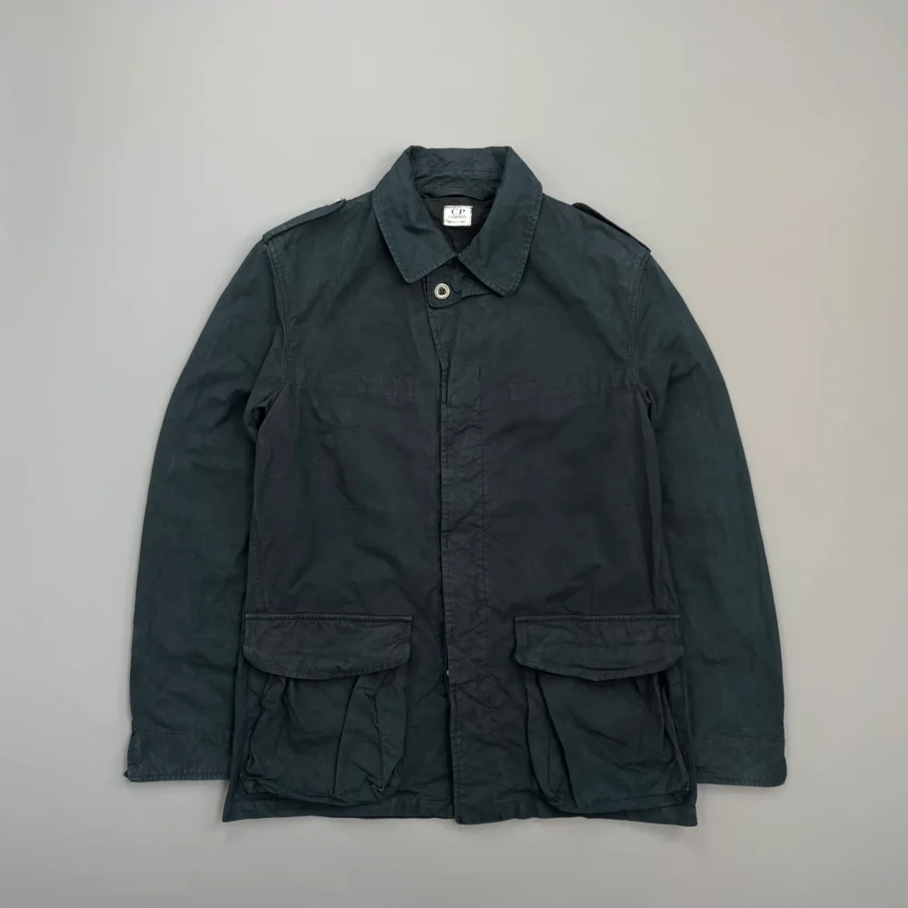 C.P. Company Navy SS02 Minimal Tailored Cotton Field Jacket - 4