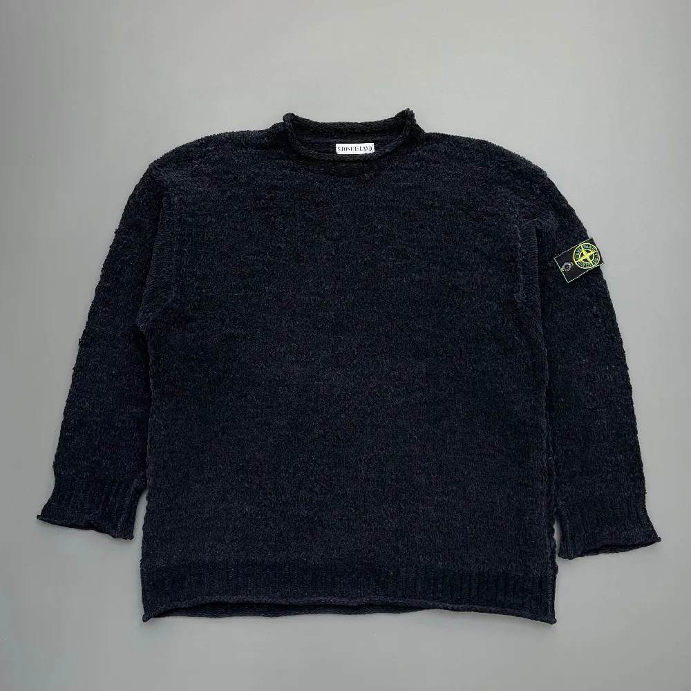 Stone Island Black AW94 Heavyweight Chenille Knit Jumper