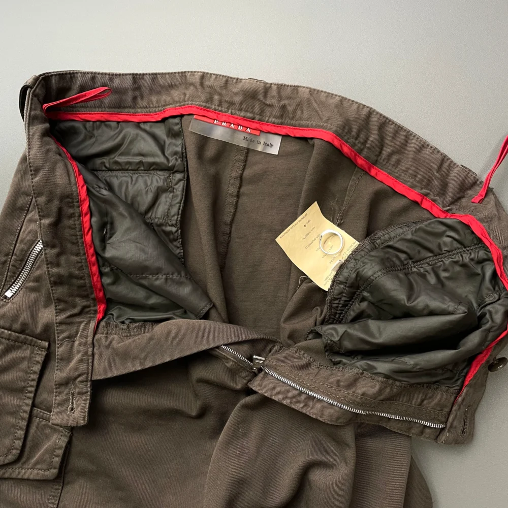 Prada Sport Brown 00s Asymmetrical Cargo Trousers - 5