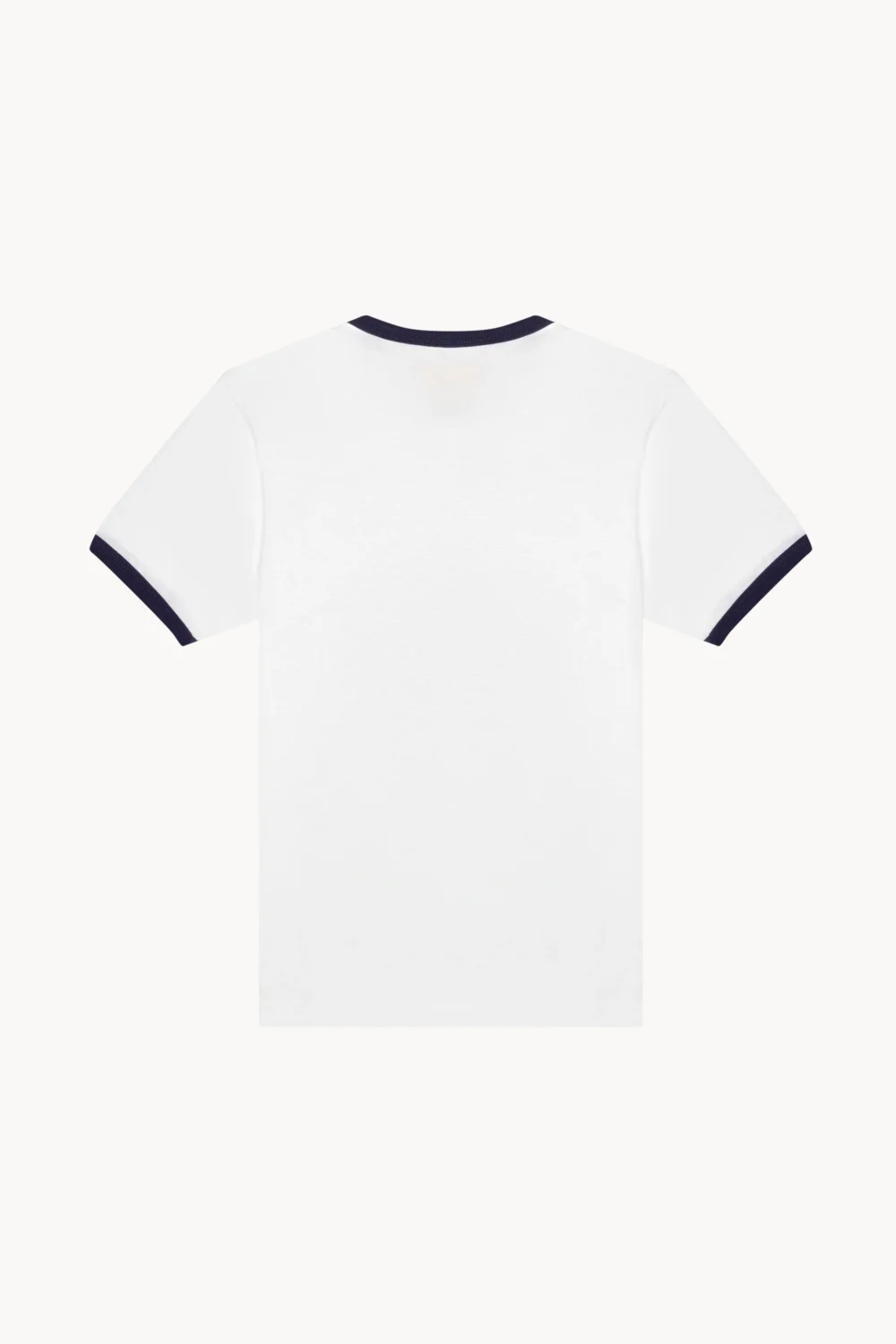 T1066 Star Ringer T-Shirt - White/Navy - 2
