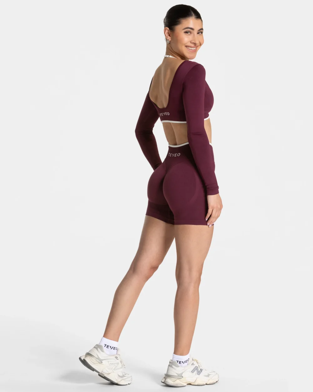 Contrastline Longsleeve ‘Plum’ - 5