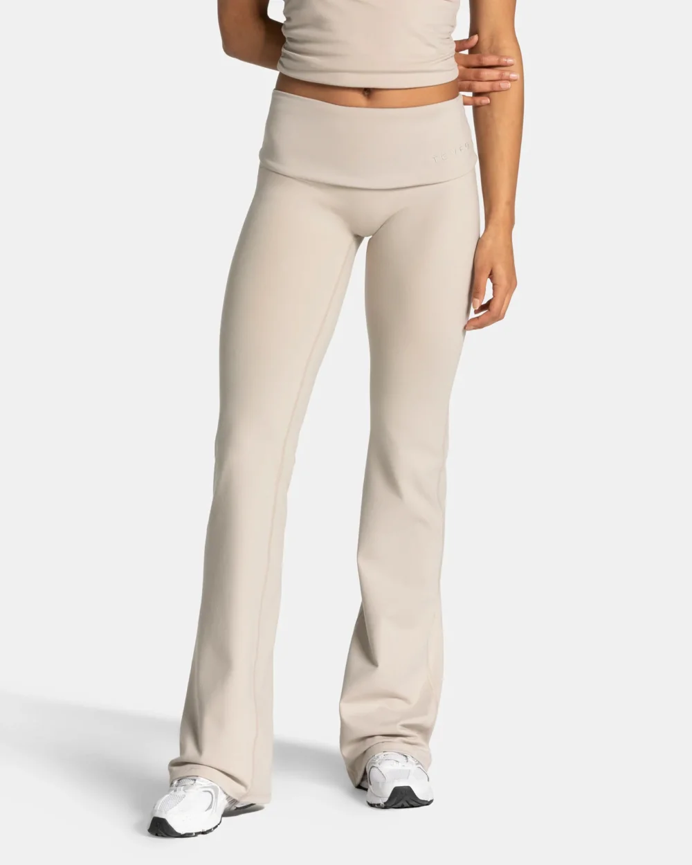 Mellow Fold Over Flared Leggings Regular ‘Cream’