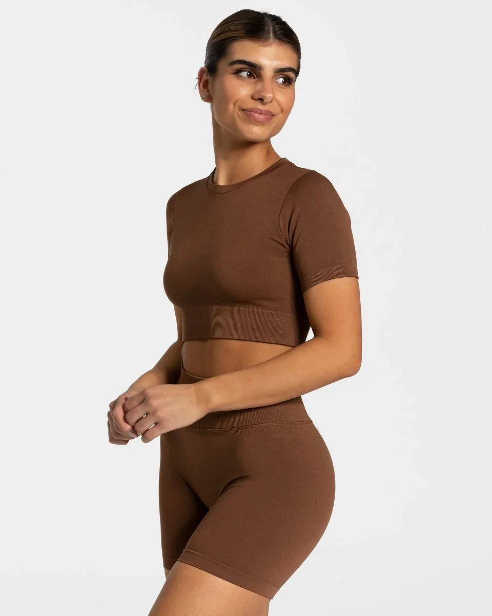 Sensation Crop Top ‘Caramel’