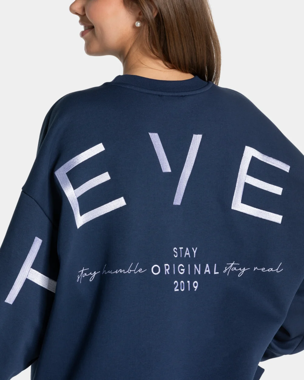 Signature Oversized Sweater ‘Dark Blue’ - 4