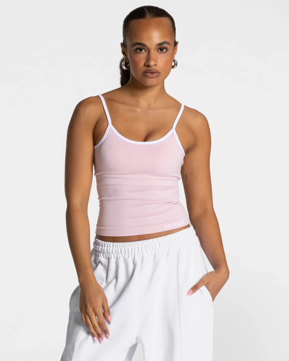 Contrastline Cami Top ‘Pink’