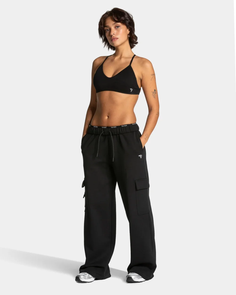 Lift Wide Leg Cargo Joggers ‘Black’ - 3
