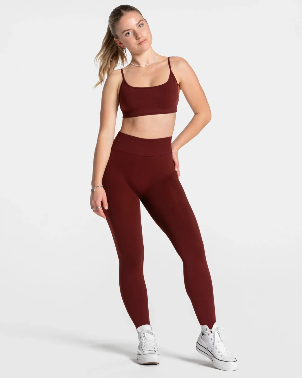 Femme Sculpt Scrunch Leggings ‘Burgundy’ - 3