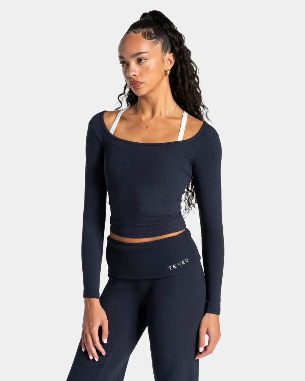 Soft Ribbed Longsleeve ‘Midnight’