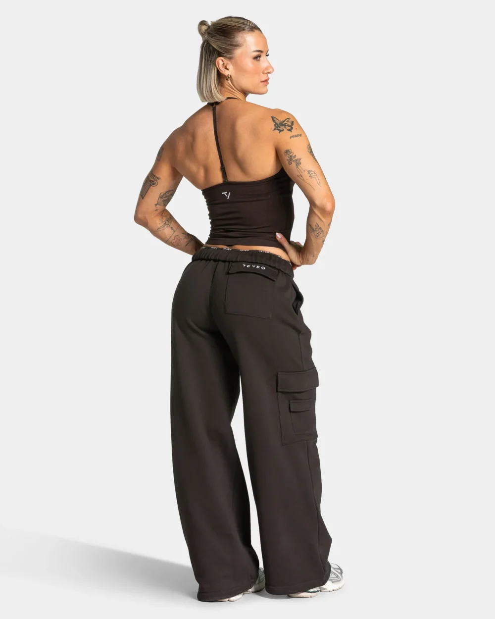 Lift Wide Leg Cargo Joggers ‘Dark Chocolate’ - 5