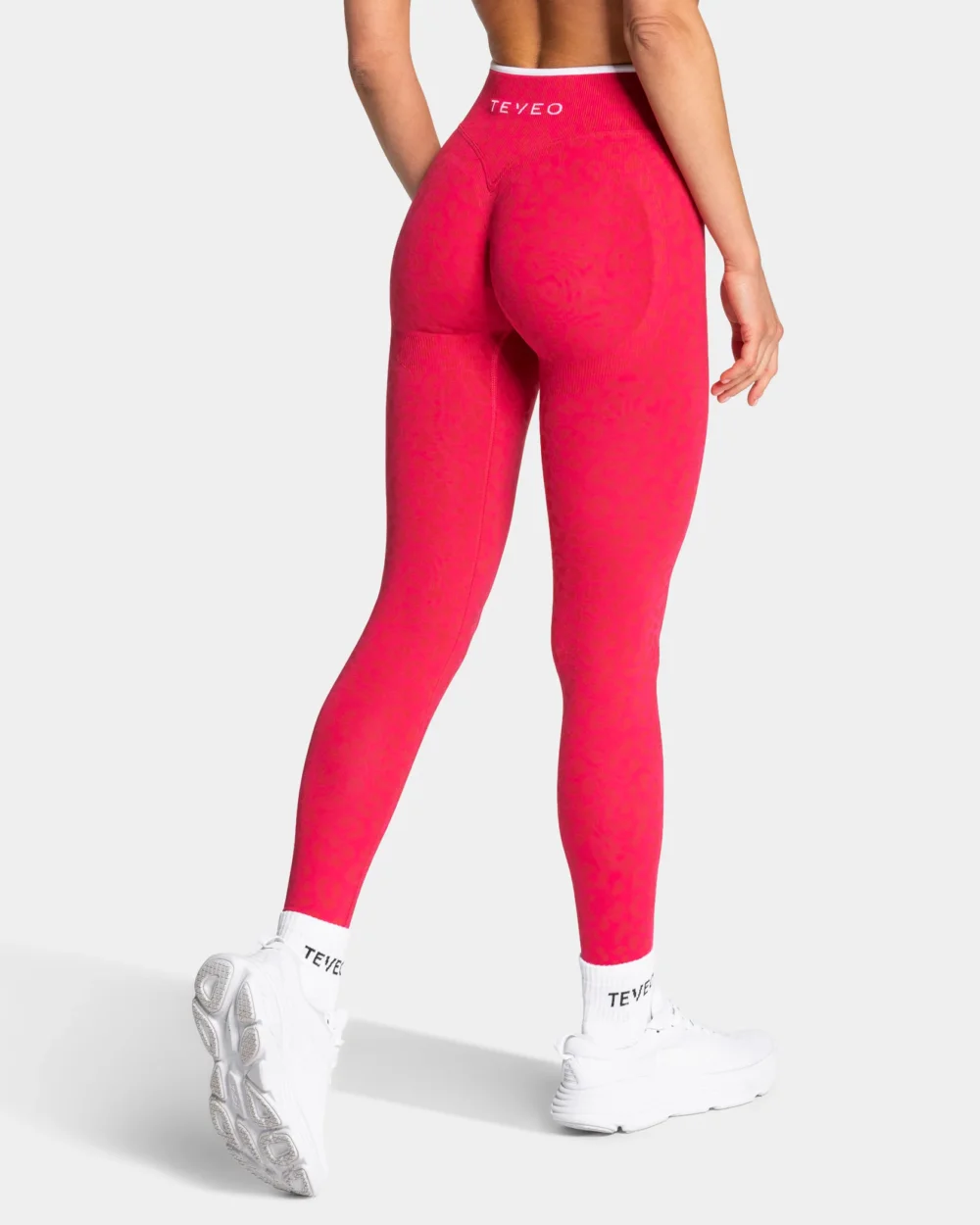 Contrastline Sculpt Scrunch Leggings ‘Berry Leopard’