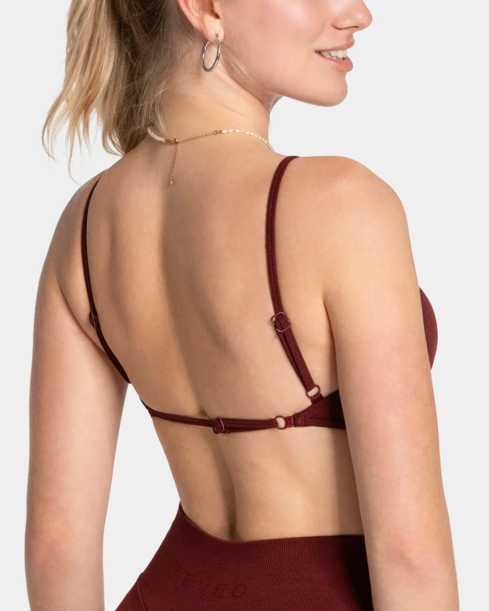 Femme Backless Bra ‘Burgundy’ - 4