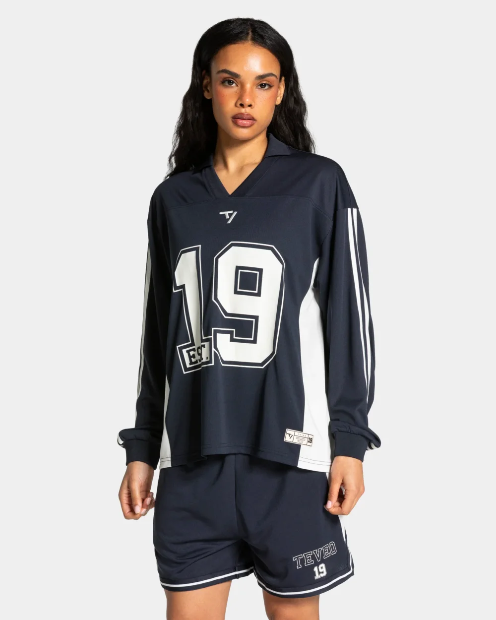 Football Polo Longsleeve ‘Midnight’
