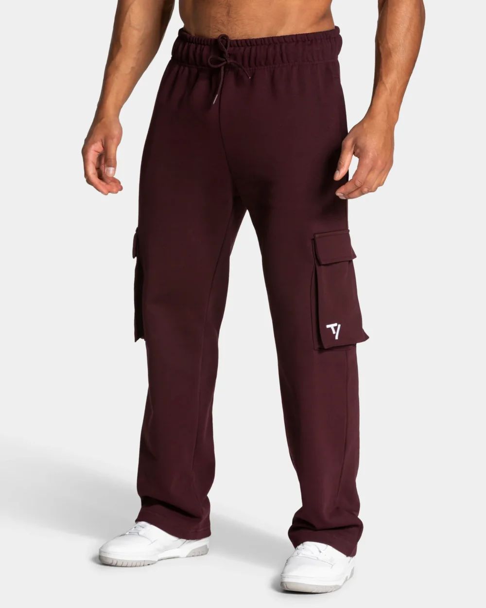 Lift Wide Leg Cargo Joggers ‘Merlot’