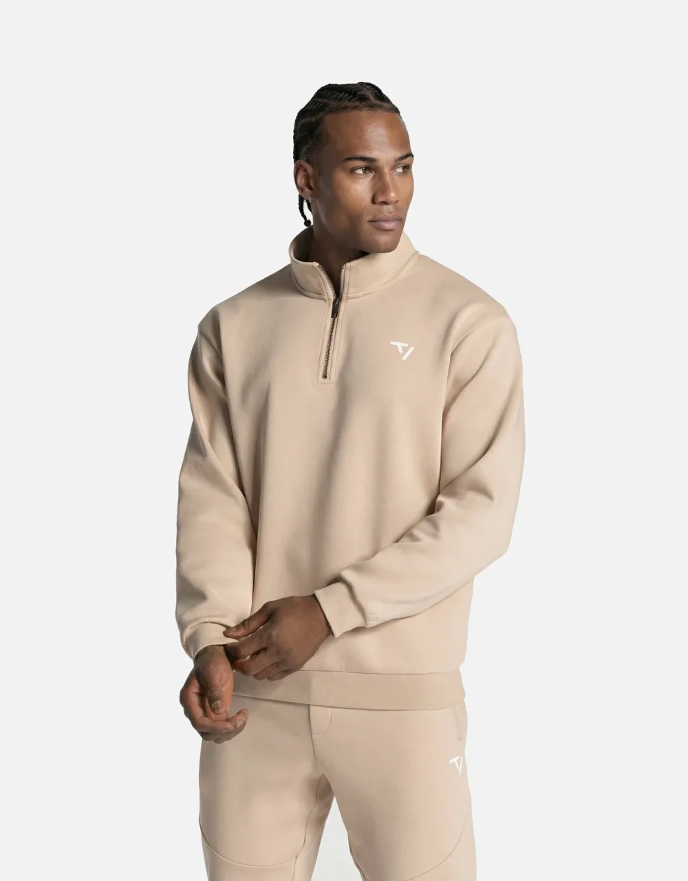 Prime Half Zip Sweater ‘Beige’