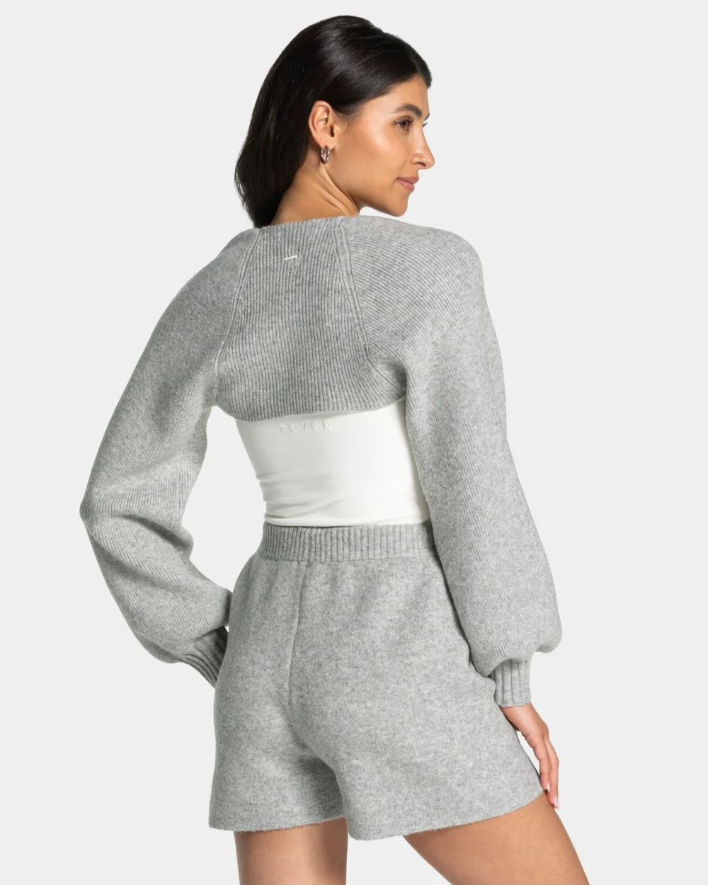 Knit Bolero ‘Grey Marl’