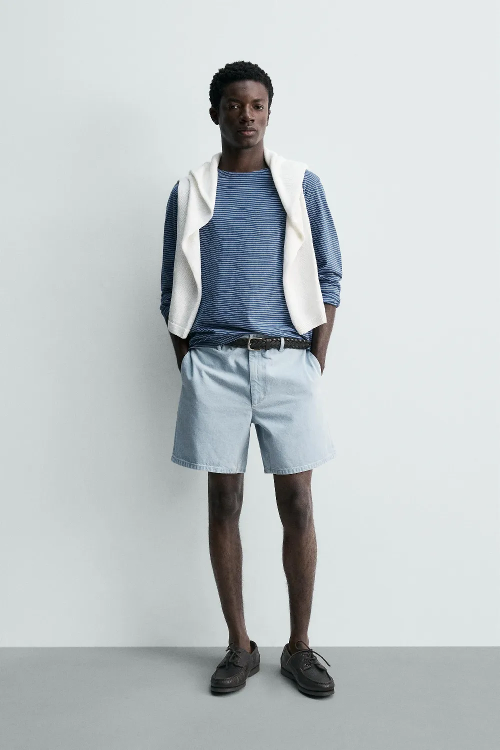 CHINO DENIM SHORTS