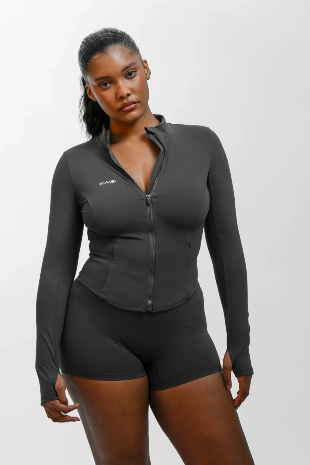 Soft Form Sculpted Zip Up Jacket