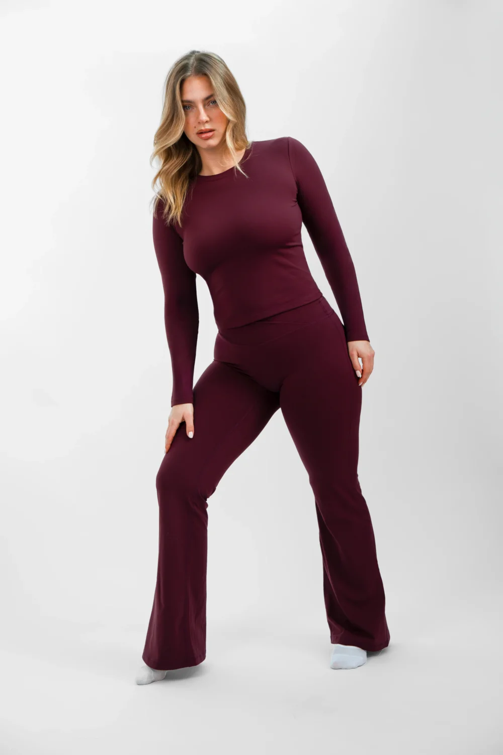 Soft Form Wrap Flared Yoga Leggings - 2