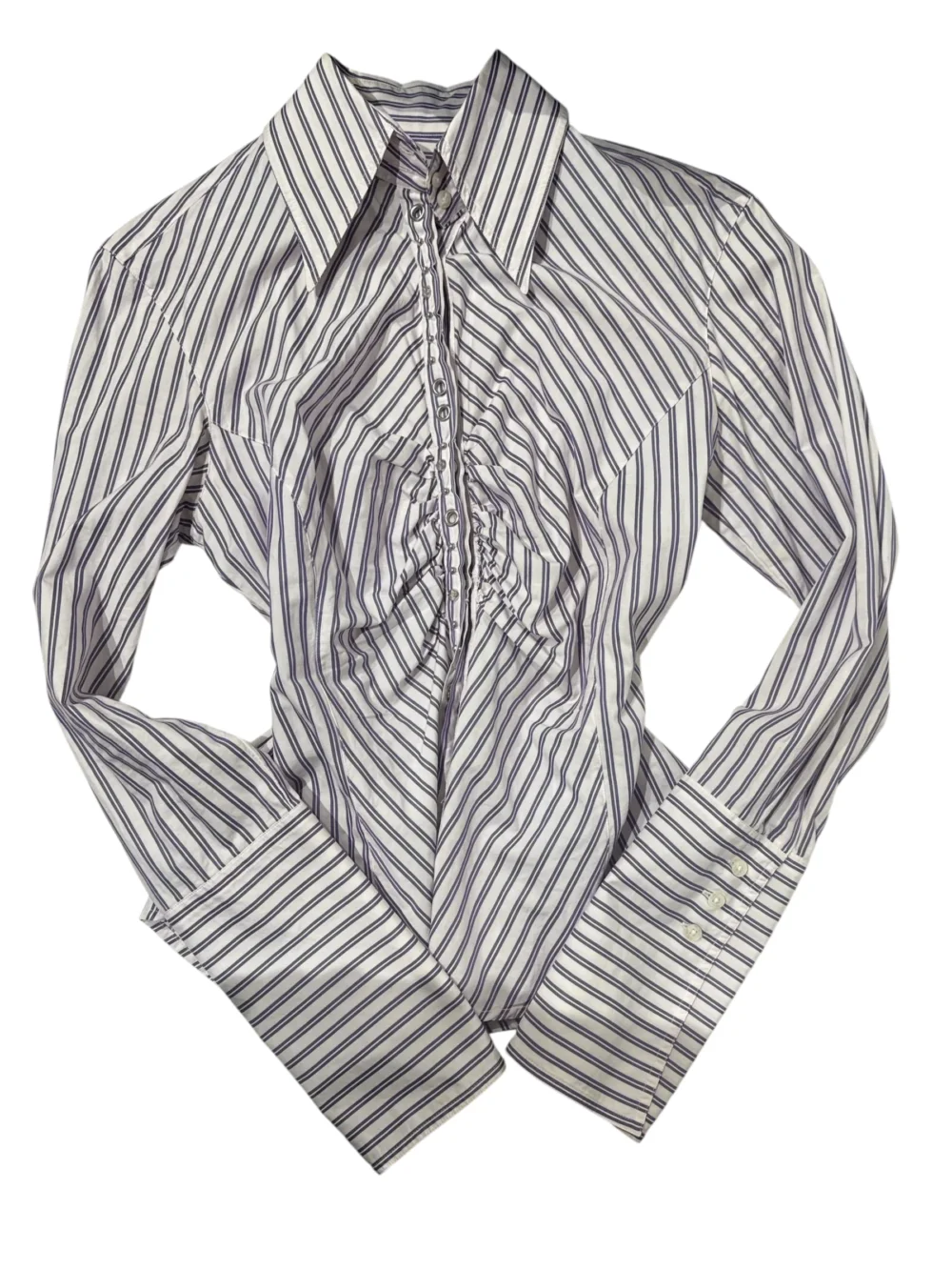 Richmond Striped Eyelet Shirt