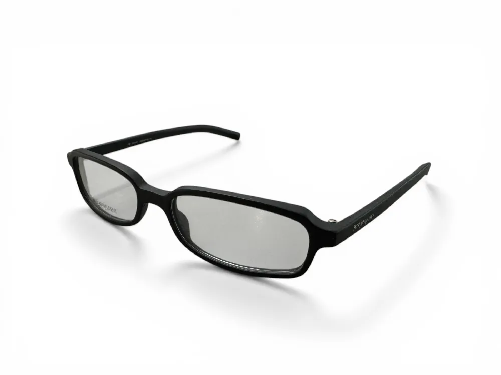 YSL Matte Black Rectangular Glasses