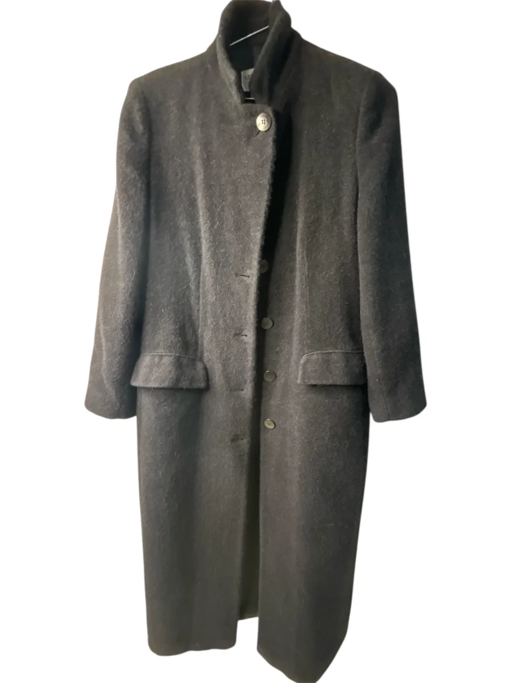 Armani Collezioni Long Black Coat