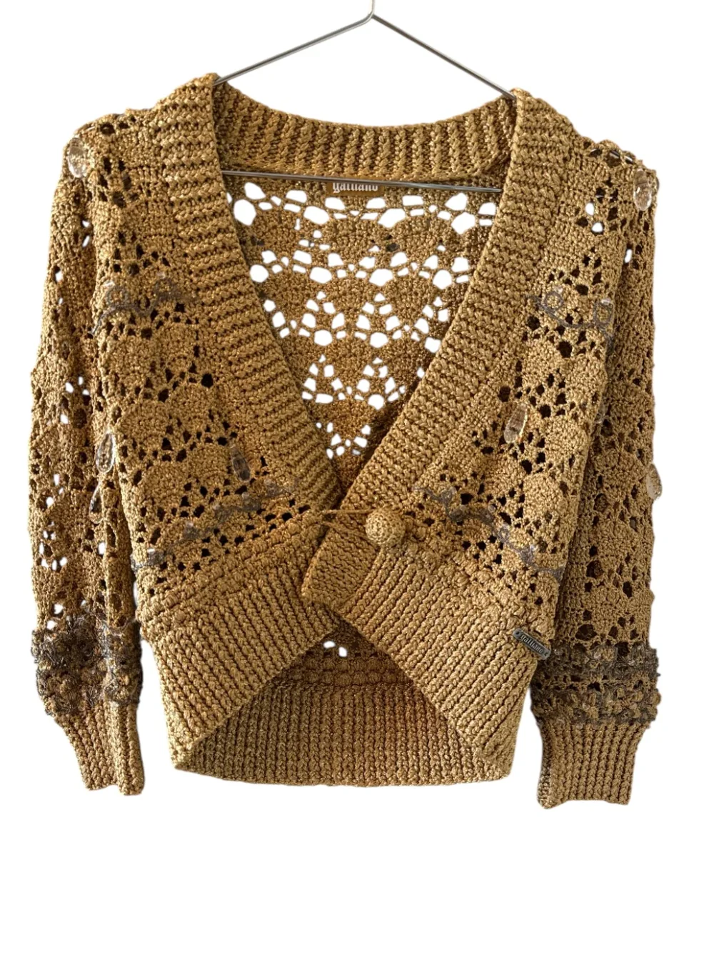 Galliano Gold Cardigan