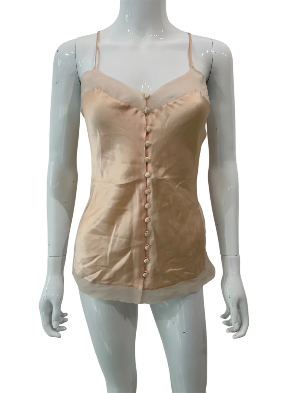 Christian Dior Peach Silk Top