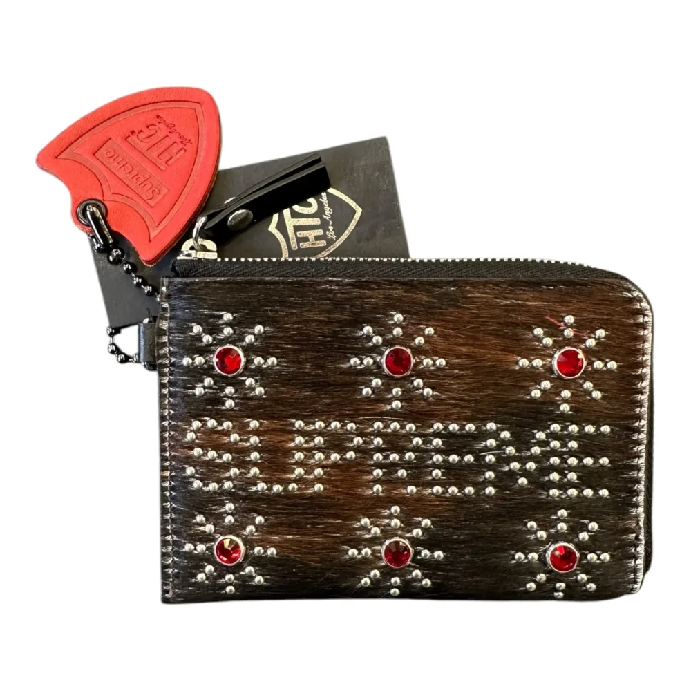 New Supreme Hollywood Trading Company Studded Wallet Cow