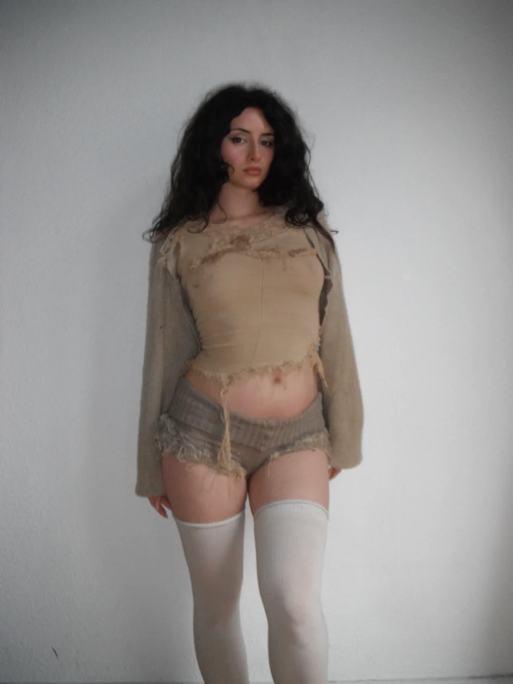 annina “les sœurs”distressed cashmere sweater - 5