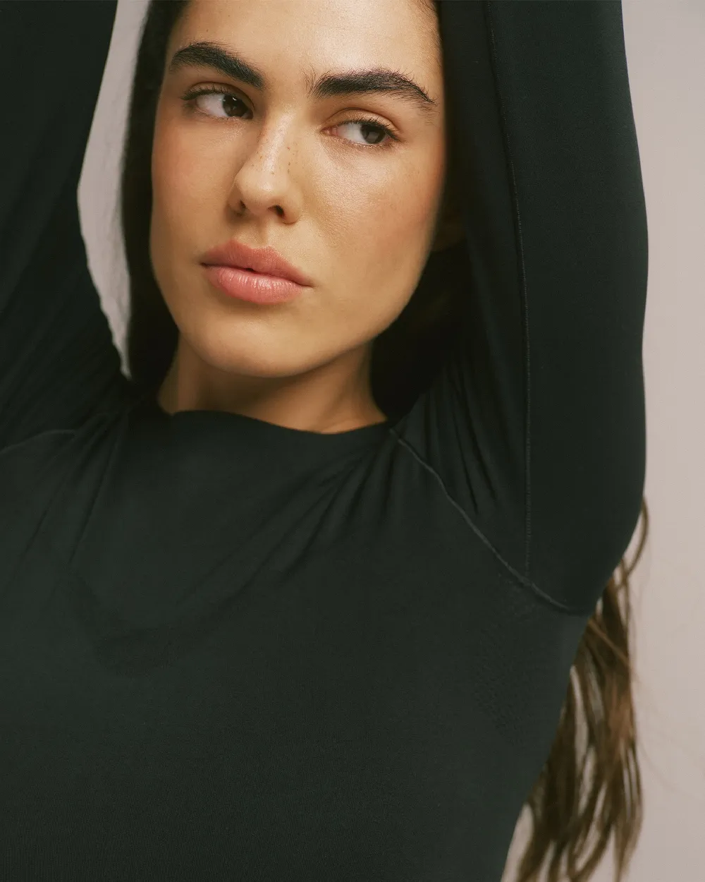Seamless Long Sleeve Top - Black - 5