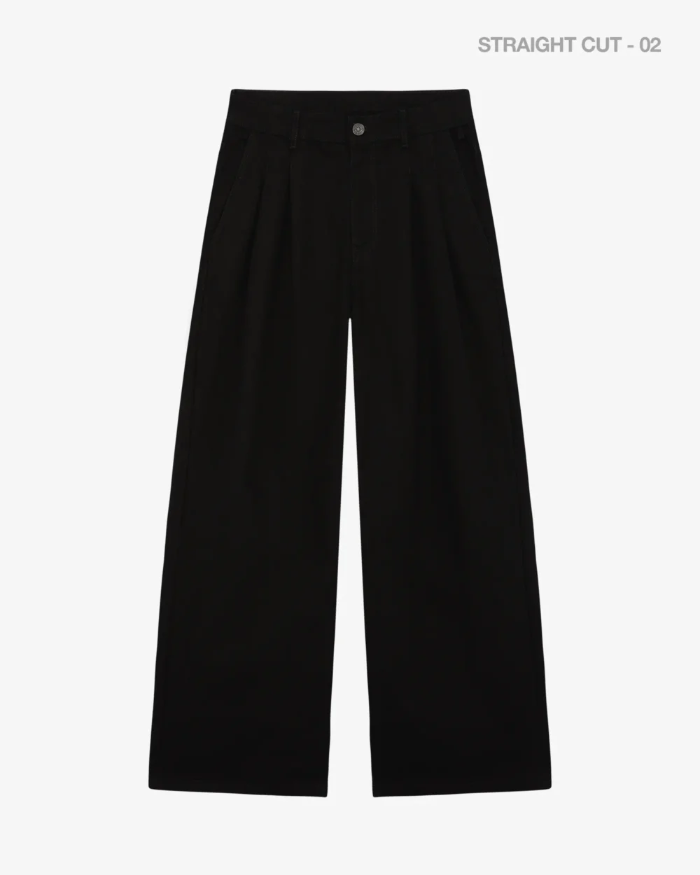 Double Pleated Denim Pants