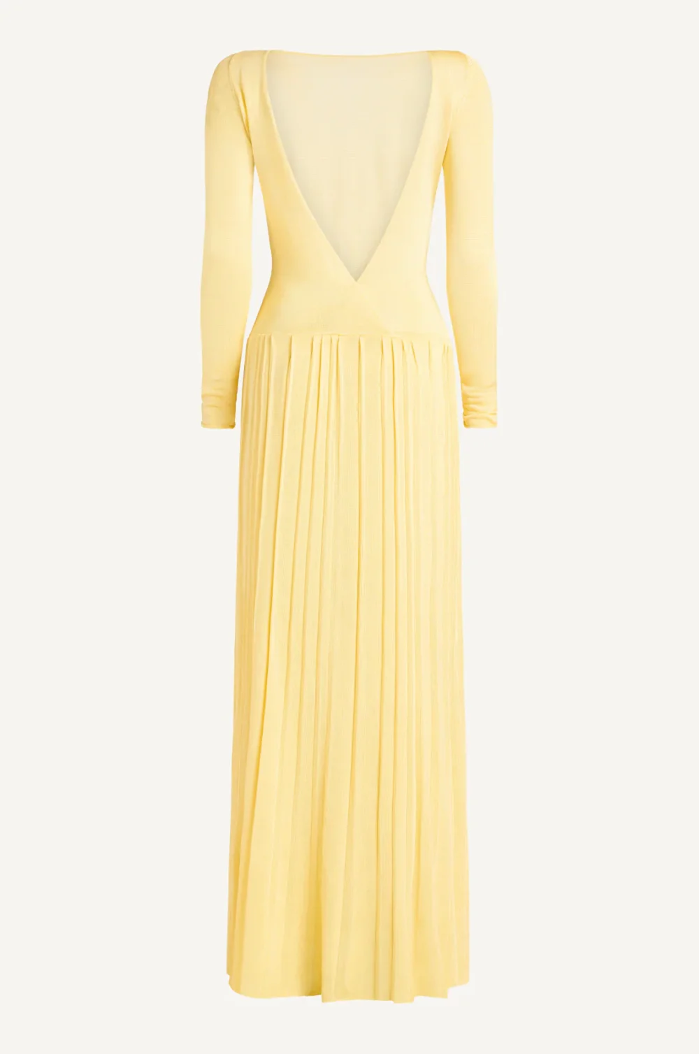 Kingsley Pleated Column Dress - Butter - 3
