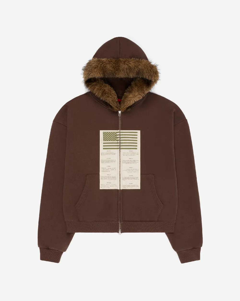 Blood Chit Hoodie Brown