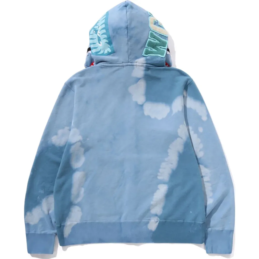 HAND DYE SHARK FULL ZIP HOODIE MENS - 3
