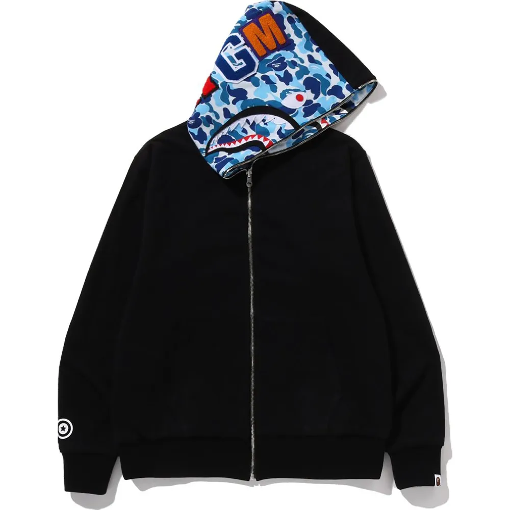 ABC CAMO REVERSIBLE SHARK FULL ZIP HOODIE MENS