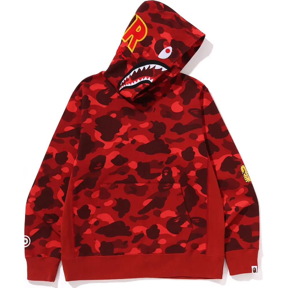 COLOR CAMO 2ND SHARK PULLOVER HOODIE MENS