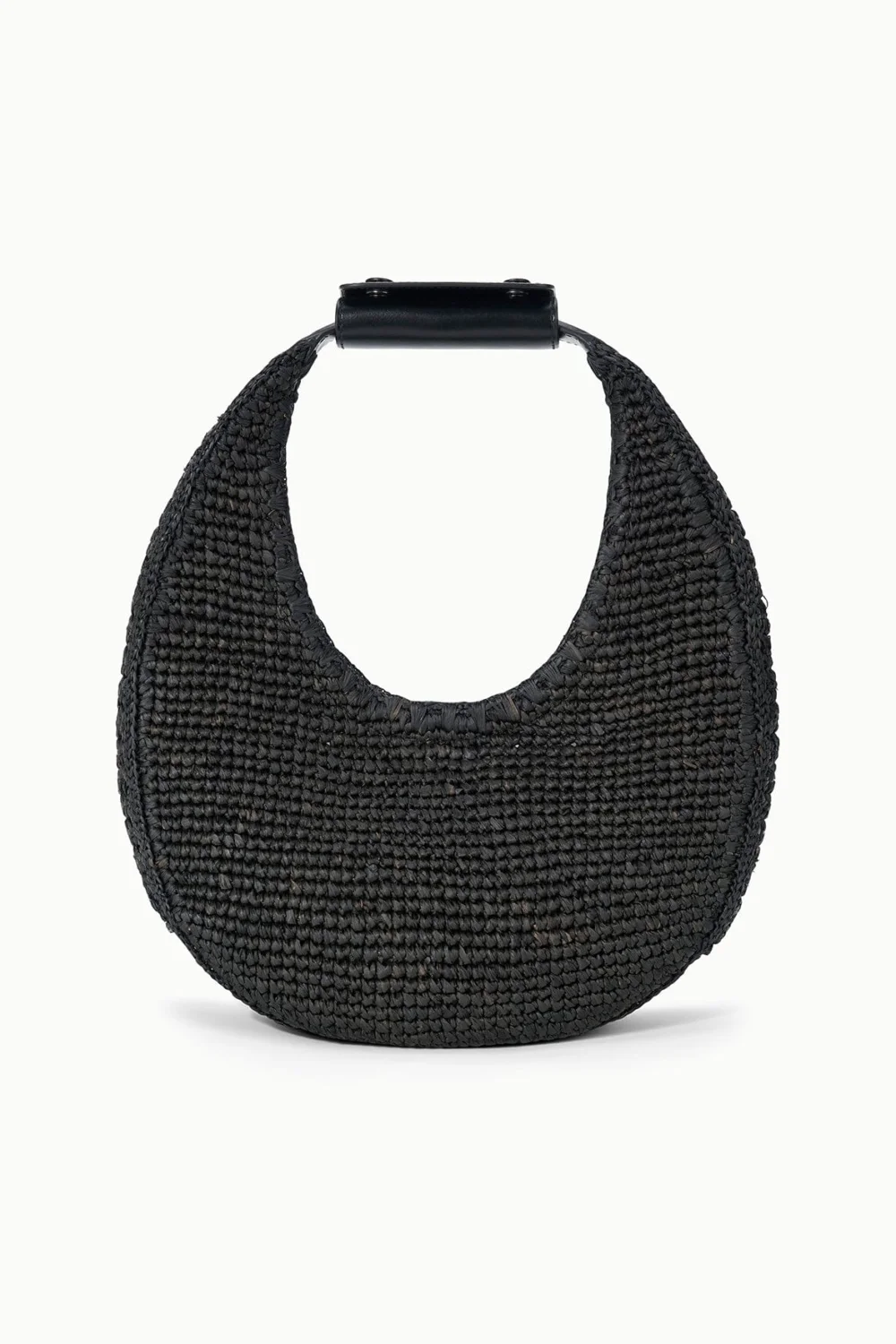 MOON RAFFIA BAG | BLACK RAFFIA