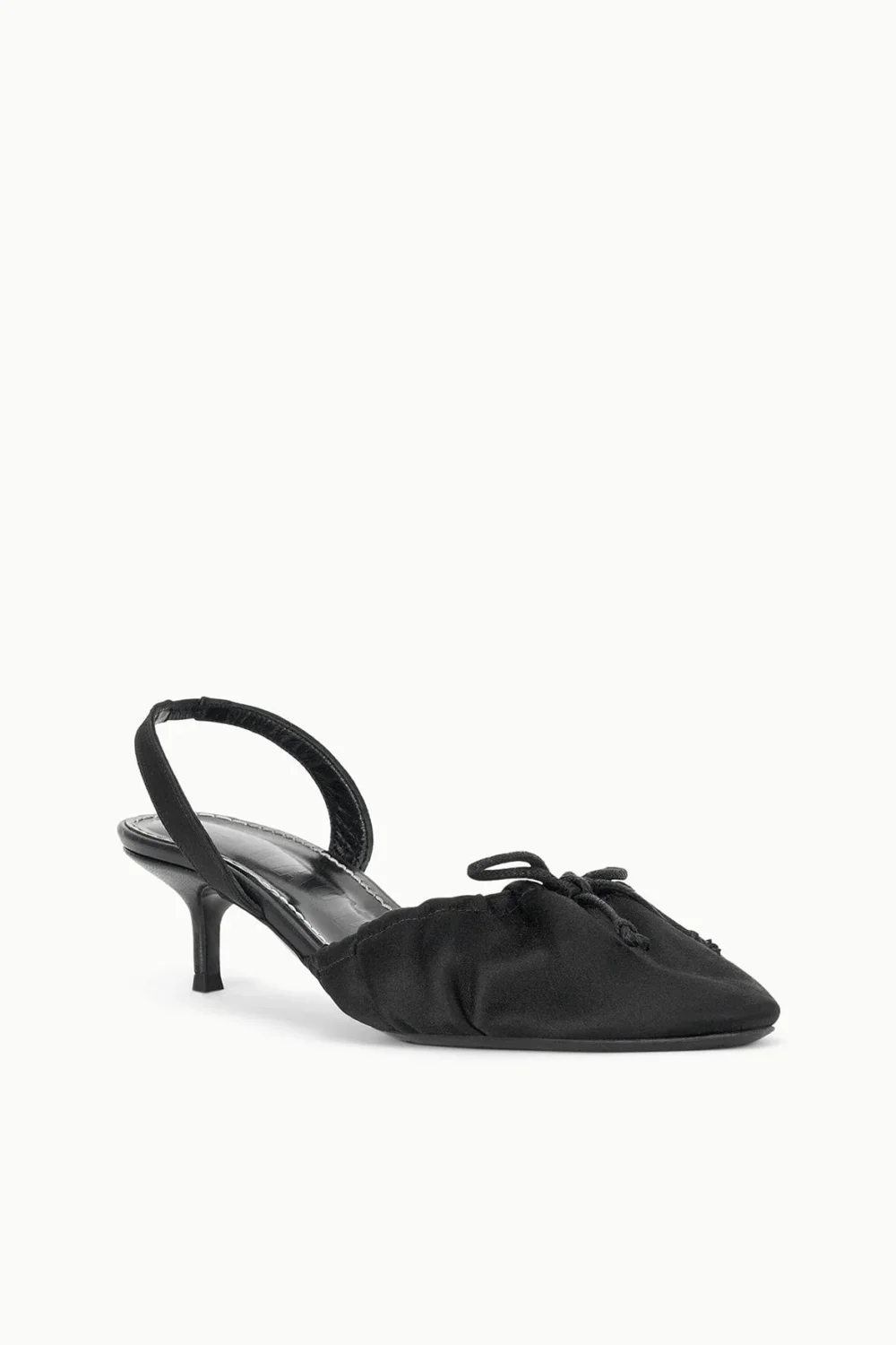 ALBA BALLET SLINGBACK | BLACK SATIN - 3