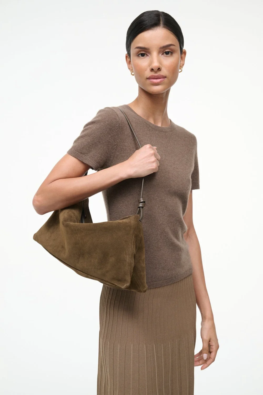 WALLY SHOULDER BAG | TRUFFLE SUEDE - 2