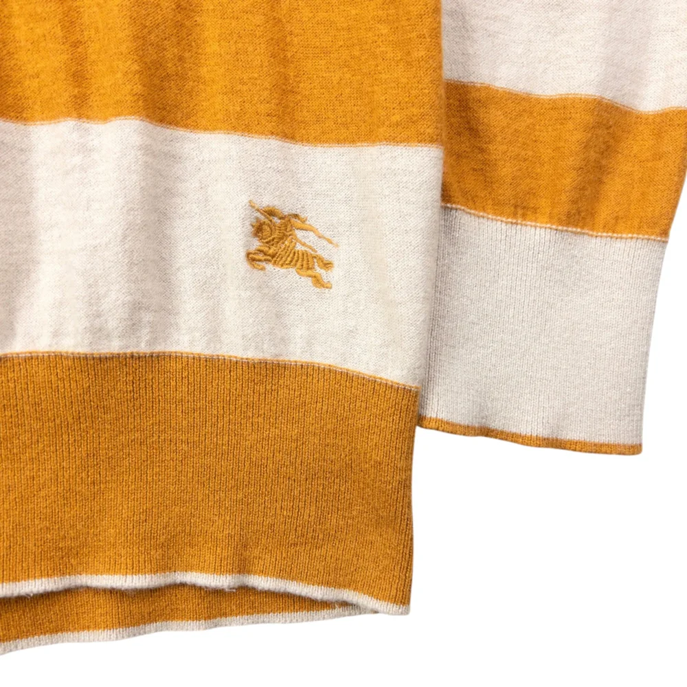 Vintage Burberry Brit Striped Jumper Size M - 4