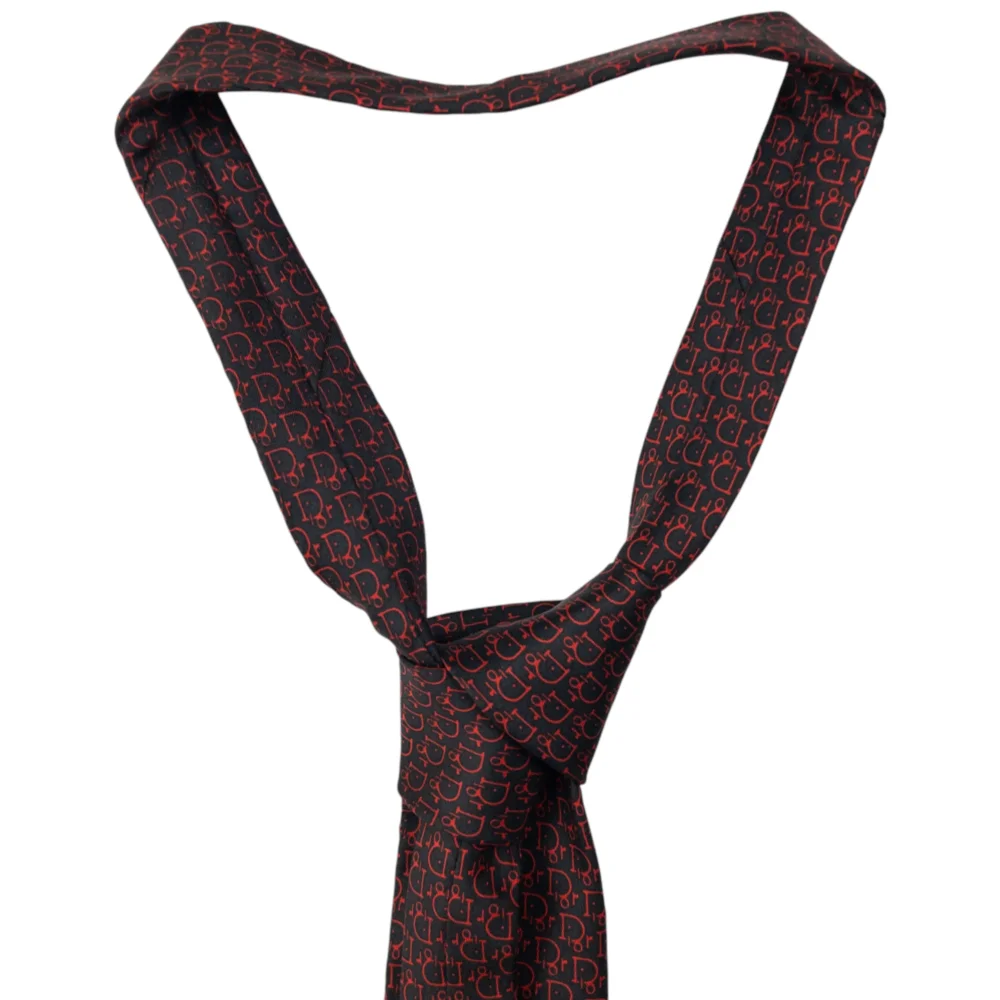 Vintage Dior Monogram Silk Tie - 4
