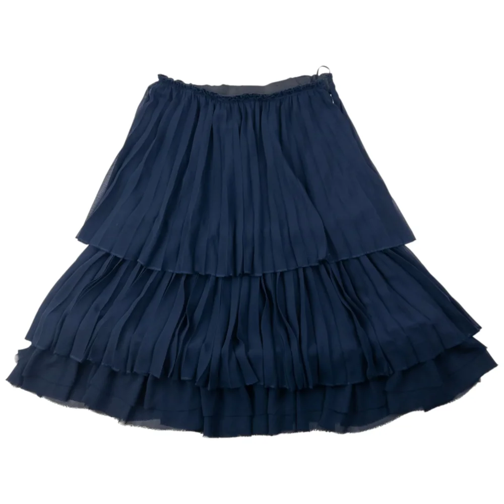 Vintage 2007 Comme Des Garçons Pleated Tier Skirt Womens Size W27