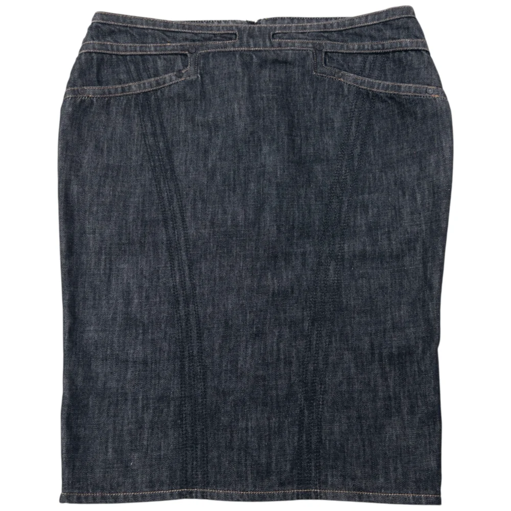 Vintage 2002 Gucci By Tom Ford Denim Skirt Womens Size W29