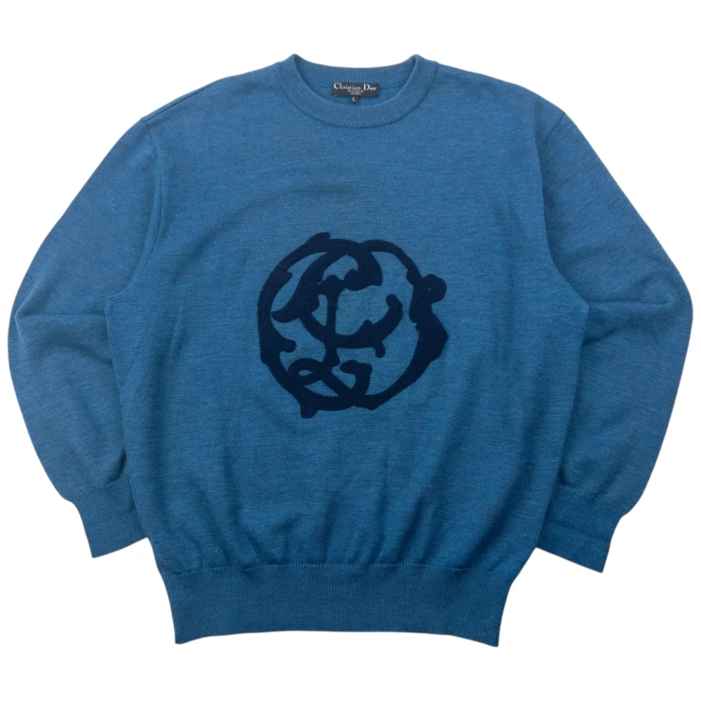 Vintage 90s Dior Monsieur Knitted Jumper Size M