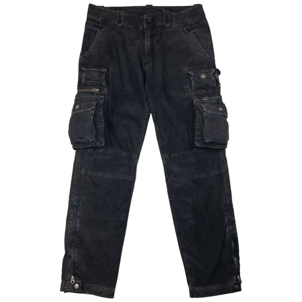Vintage Polo Ralph Lauren Corduroy Cargo Trousers Size W36 - 2